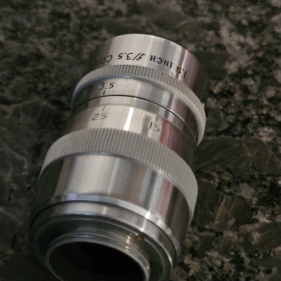 Bell & Howell Super Comat 1.5" f/3.5 Vintage D Mount Movie Camera Lens With Box - Picture 6 of 11